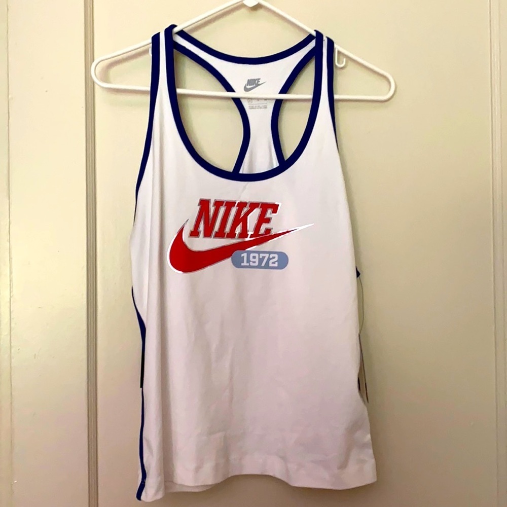 NWT Nike white tank top
 size: XL